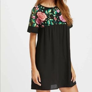Shein floral baby doll dress